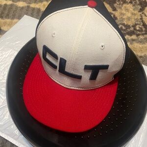 New Era Black and Red CLT Hat